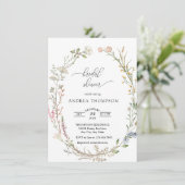 ワイルドフラワーブライダルシャワー 招待状 (スタンド正面)