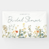 ワイルドフラワーブライダルシャワー 横断幕 (横)