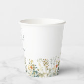 ワイルドフラワーブライダルシャワー 紙コップ (裏面)