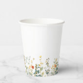 ワイルドフラワーブライダルシャワー 紙コップ (右)