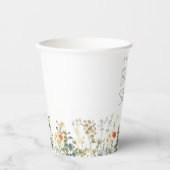 ワイルドフラワーブライダルシャワー 紙コップ (正面)