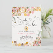 ワイルドフラワーブライドへビーブライダルシャワー 招待状 (スタンド正面)