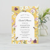 ワイルドフラワーブライドへビーブライダルシャワー 招待状 (スタンド正面)