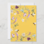 ワイルドフラワーブライドへビーブライダルシャワー 招待状 (裏面)