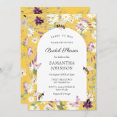 ワイルドフラワーブライドへビーブライダルシャワー 招待状 (正面/裏面)