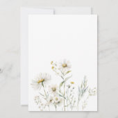 ワイルドフラワーブライドへブライダルシャワー招待 招待状 (裏面)