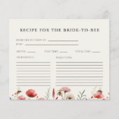 ワイルドフラワーブライドtoビーブライダルシャワーレシピカード (正面)