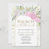 ワイルドフラワーブランチとブライドブライダルシャワー 招待状 (正面)