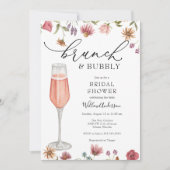 ワイルドフラワーブランチ&バブリーブライダルシャワー 招待状 (正面)
