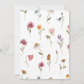 ワイルドフラワーブランチ&バブリーブライダルシャワー 招待状 (裏面)