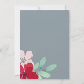 ワイルドフラワーブルゴーニュ&ダスティブルー結婚ズ 招待状 (裏面)