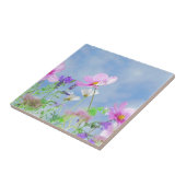 ワイルドフラワーブルースカイ タイル (側面)