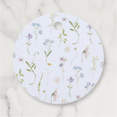 ワイルドフラワーブルーボウ赤ちゃん感謝していシャワーあなた フェイバータグ (裏面)