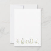 ワイルドフラワーブルーミングワンダフルハッピーバースデーカード 出欠カード (裏面)