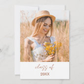 ワイルドフラワーブルーム卒業パーティーボホ 招待状 (裏面)