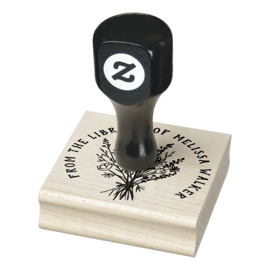 ワイルドフラワーブーケカスタムーパーソナライズされたト ラバースタンプ (スタンプ)