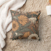 ワイルドフラワーブーケコテージコアD7 クッション (ブランケット)