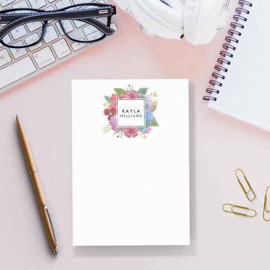 ワイルドフラワーブーケパーソナライズされた ポストイット