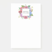 ワイルドフラワーブーケパーソナライズされた ポストイット (正面)