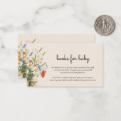 ワイルドフラワーブーケベビーエンクロージャカード ノートカード (正面/裏面インサイチュ)