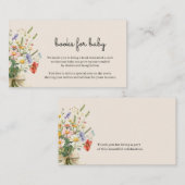 ワイルドフラワーブーケベビーエンクロージャカード ノートカード (正面/裏面)