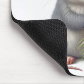 ワイルドフラワーブーケ付きマウス マウスパッド (コーナー)