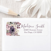 ワイルドフラワーブーケ個別差出人住所 ラベル (インサイチュ)