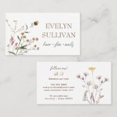 ワイルドフラワーブーケ名刺 名刺 (正面/裏面)