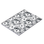 ワイルドフラワーブーケ水彩ヴィンテージ図 ノートブック (左側)