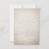 ワイルドフラワーブーケ白レンガ日付保存 セーブザデート (裏面)