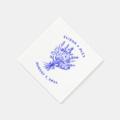 ワイルドフラワーブーケ素朴お洒落の結婚開花 スタンダードカクテルナプキン (角)