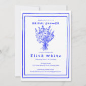 ワイルドフラワーブーケ素朴お洒落ブライダルシャワー 招待状 (正面)