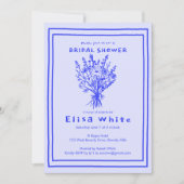 ワイルドフラワーブーケ素朴お洒落ブライダルシャワー 招待状 (正面)