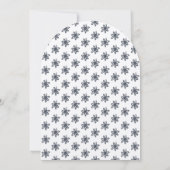 ワイルドフラワーブーケ素朴アーチシャお洒落ワー 招待状 (裏面)