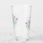 ワイルドフラワーブーケ結婚のグラス タンブラーグラス (左)