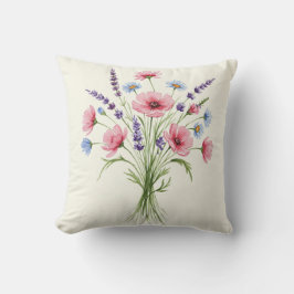 ワイルドフラワーブーケ装飾用クッション クッション