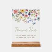 ワイルドフラワーブーケ ブルーム フラワーバー アクリルサイン (正面)