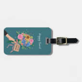 ワイルドフラワーブーケ ラゲッジタグ (正面横)