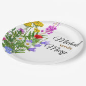 ワイルドフラワーブーケ–23387- ペーパープレート (アングル)