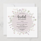 ワイルドフラワーブ素朴ライダルシャワー招待状 招待状 (正面)