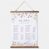 ワイルドフラワープライスぶら下がったリストのタペストリー 吊り下げ型タペストリー (正面)