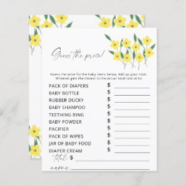 ワイルドフラワープライスゲームを推測