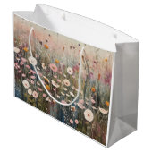 ワイルドフラワープリント抱き枕複数サイズ ラージペーパーバッグ (裏面アングル)