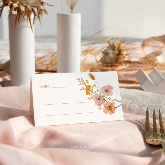 ワイルドフラワープレイスカード, フラワープレイスカード プレイスカード