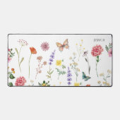 ワイルドフラワープレスシンプルフローラ名机マット デスクマット (正面)