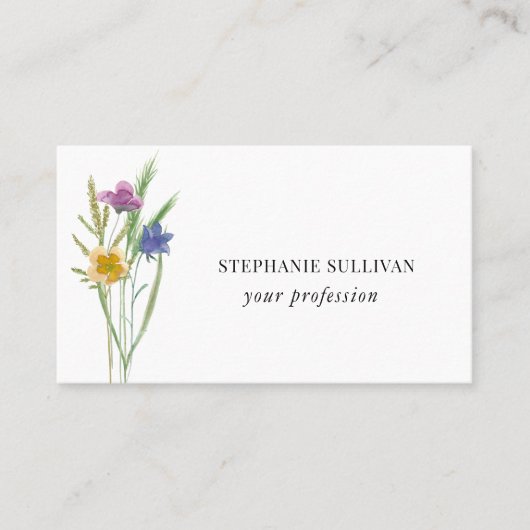 ワイルドフラワープロフェッショナル名刺 名刺 (正面)