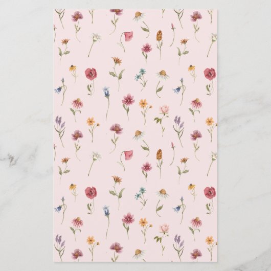 ワイルドフラワーベイビーシャワーあなたの財布のゲームの中にあるものを (裏面)