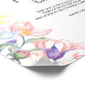 ワイルドフラワーベイビーシャワーおしゃぶり狩りゲーム ポスター (角)