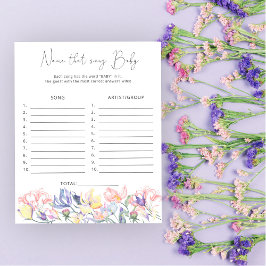 ワイルドフラワーベイビーシャワーその曲の名前ベビーゲーム