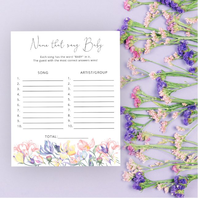 ワイルドフラワーベイビーシャワーその曲の名前ベビーゲーム (クリエイターアップロード済み)